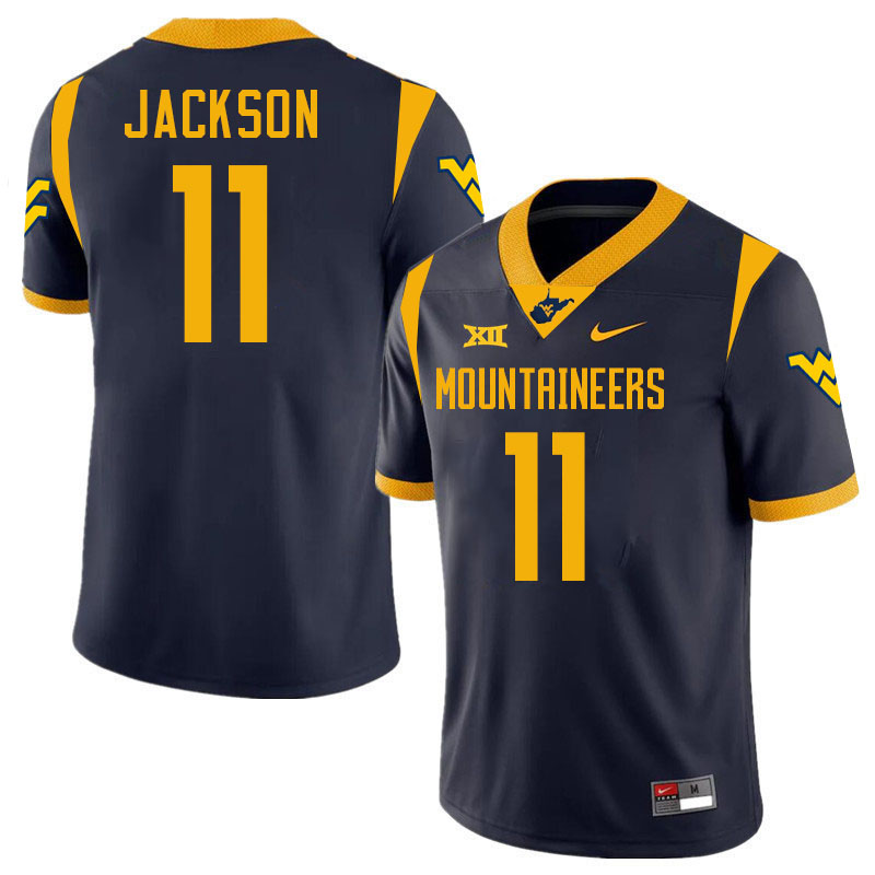 T.J. Jackson WVU Jersey,West Virginia Mountaineers #11 T.J. Jackson Jersey Youth College-Navy